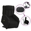 vidaXL Fauteuil inclinable de massage &eacute;lectrique Noir Tissu