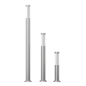vidaXL Ensemble de 3 lampes de jardin &eacute;tanches Acier inoxydable