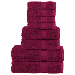 vidaXL Ensemble de serviettes de qualit&eacute; sup&eacute;rieure SOLUND 8 pcs