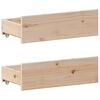 vidaXL Lit bibliothèque sans matelas 160x200 cm bois massif de pin