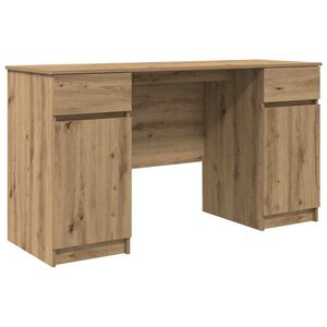 vidaXL Bureau ch&ecirc;ne artisanal 140 x 49 x 76 cm Bois d'ing&eacute;nierie