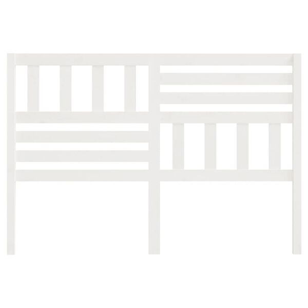 vidaXL Tête de lit Blanc 146x4x100 cm Bois massif de pin