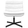 vidaXL Chaise pivotante Blanc 63 x 75 x 76 cm PU
