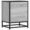 vidaXL Table de chevet sonoma gris 40x31x50 cm bois d'ing&eacute;nierie m&eacute;tal