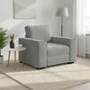vidaXL Fauteuil Gris clair 100x78x84 cm Velours
