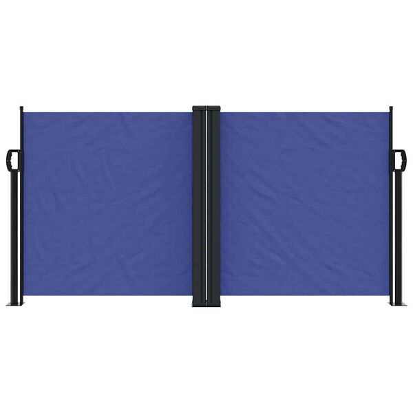 vidaXL Auvent lat&eacute;ral r&eacute;tractable bleu 120x600 cm