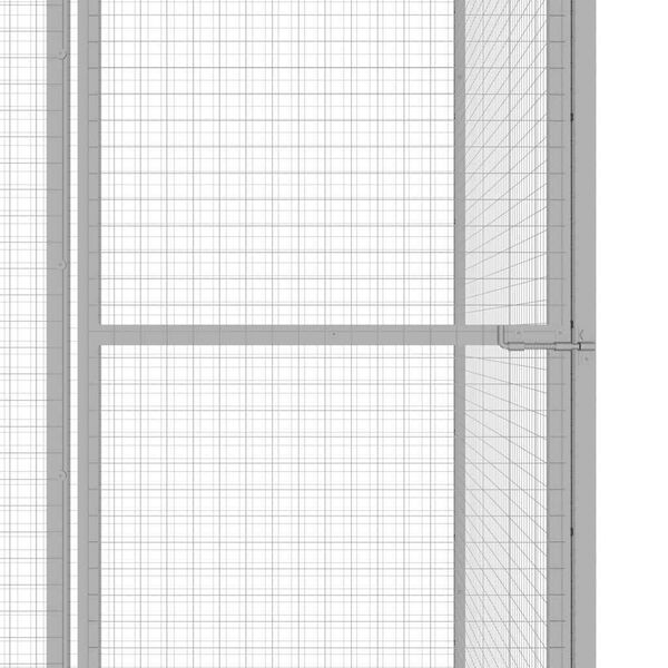 vidaXL Cage pour chat 6x1,5x1,5 m Acier galvanis&eacute;