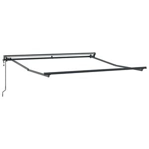 vidaXL Cadre d'auvent R&eacute;glable Anthracite 3 x 2,5 m Acier