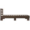 vidaXL Cadre de lit sans matelas ch&ecirc;ne marron 90x200 cm
