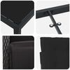 vidaXL Ensemble de salle &agrave; manger pour jardin 7 pcs Noir polyrotin