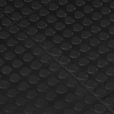 vidaXL Carreau de sol en caoutchouc noir 12 mm 90x120 cm