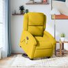 vidaXL Fauteuil de massage inclinable Jaune Velours