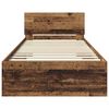 vidaXL Cadre de lit Bois Ancien 90 x 190 cm Bois d'ing&eacute;nierie