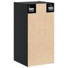 vidaXL Armoires murales 2 pcs Noir 30x30x60 cm Bois de pin massif