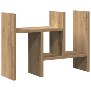 vidaXL Organiseur de bureau Ch&ecirc;ne artisanal 50 x 15,5 x 35,5 cm