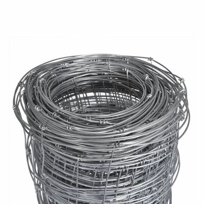 vidaXL Clôture avec poteaux Fer enduit de zinc 50 m 80/6/15