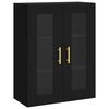 vidaXL Armoire murale noir 69,5x34x90 cm
