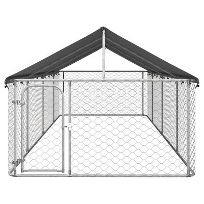 vidaXL Chenil extérieur avec toit pour chiens 600x200x150 cm