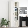 vidaXL Armoire de rangement 2 pcs Blanc 60 x 40 x 200 cm Acier