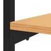 vidaXL Garde-robe Noir et ch&ecirc;ne 110x40x167 cm M&eacute;tal et agglom&eacute;r&eacute;