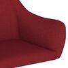 vidaXL Chaise pivotante de salle &agrave; manger Rouge bordeaux Tissu