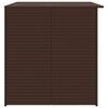 vidaXL Boîte de stockage de jardin marron 150x100x100cm Résine tressée