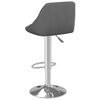 vidaXL Tabouret de bar Gris foncé Velours