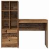 vidaXL Bureau avec tiroir 2 pcs Bois ancien