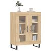 vidaXL Buffet ch&ecirc;ne sonoma 69,5x34x90 cm bois d'ing&eacute;nierie