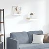 vidaXL &Eacute;tag&egrave;res murales flottantes 2 pcs blanc 40x23x3,8 cm MDF