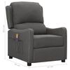 vidaXL Fauteuil de massage inclinable Gris foncé Tissu