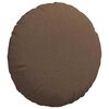 vidaXL Coussins de si&egrave;ge 2 pcs Marron &Oslash;50 x 19 cm tissu