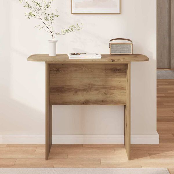 vidaXL Table console Ch&ecirc;ne artisanal 93 x 40 x 75 cm Bois d'ing&eacute;nierie