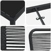 vidaXL Ensemble de salle à manger pour jardin 3 pcs Noir