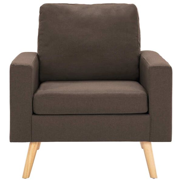 vidaXL Fauteuil marron tissu