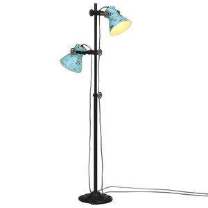 vidaXL Lampadaire 25 W bleu d&eacute;lav&eacute; 25x25x90/140 cm E27