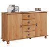 vidaXL Buffet avec tiroir ASKIM 133,5 x 40 x 79 cm Bois de pin massif