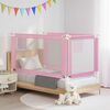 vidaXL Barri&egrave;re de s&eacute;curit&eacute; de lit d'enfant Rose 150x25 cm Tissu