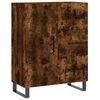 vidaXL Buffet haut Ch&ecirc;ne fum&eacute; 69,5x34x180 cm Bois d'ing&eacute;nierie