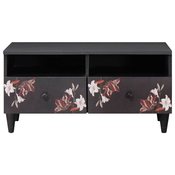 vidaXL Table basse Multicolore 80 x 54 x 40 cm Bois de mangue massif