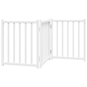 vidaXL Barri&egrave;re pour chien pliable 3 panneaux 150 cm bois sapin massif