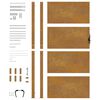 vidaXL Portail de jardin 100x200 cm en acier Corten