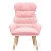 vidaXL fauteuil Rose 69 x 74 x 93 cm Tissu Sherpa