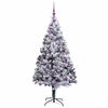 vidaXL Sapin de No&euml;l artificiel Blanc 180 cm PVC, Acier et Plastique