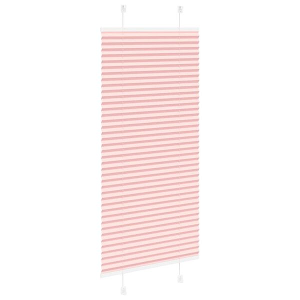 vidaXL Store pliss&eacute; rose 55x150 cm largeur du tissu 54,4 cm polyester