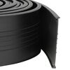 vidaXL Joint de porte de garage Noir 70 x 6 mm 2,5 m PVC