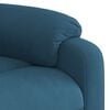 vidaXL Fauteuil inclinable de massage bleu velours