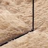 vidaXL Tapis shaggy &agrave; poils longs NAVARRA beige 120x120 cm polyester