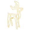 vidaXL Renne de No&euml;l Blanc chaud 76x42x87 cm