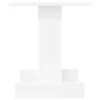 vidaXL Table d'appoint Blanc 44,5 x 45 x 55 cm Bois d'ing&eacute;nierie